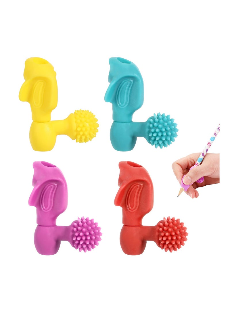 SYOSI - Pencil Grips Trainer for Left and Right Handed, 4PCS Kids Pencil Grips Pencil Grippers Trainer Both Hands Pencil Grippers for Beginners, Preschoolers, and Kindergarteners Handwriting - Image 1
