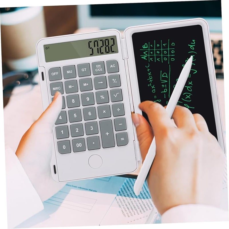 LCD Writing Tablet With Calculator 8.5 Inch Electronic Notepad And Stylus - Image 5