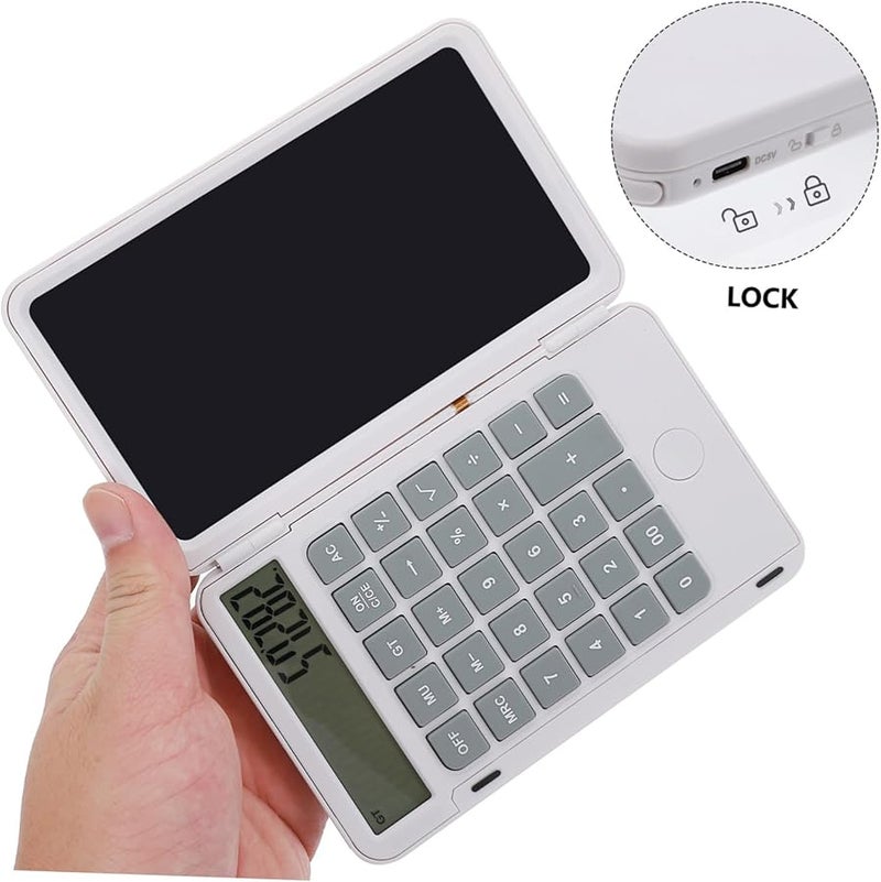 LCD Writing Tablet With Calculator 8.5 Inch Electronic Notepad And Stylus - Image 2