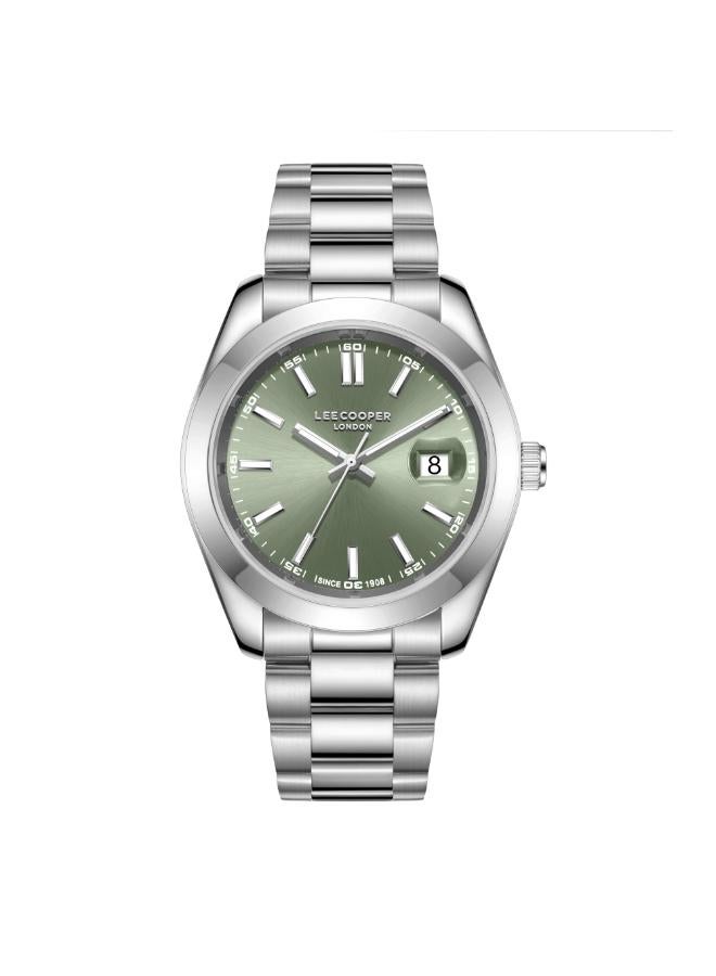 لي كوبر ساعة يد رجالية معدنية بعقارب . -  مم - Image 1