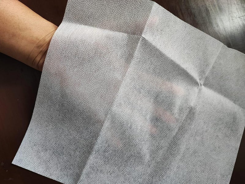 SBE FUSIBLE Interlining Dot Canvas Fusing for Sewing 60 GSM Black 2 Meters  - Image 3