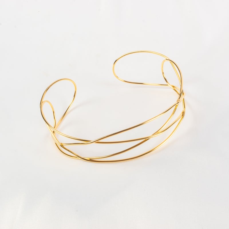 شوكر رقبة أستانليس ستيل ذهبي - Image 1