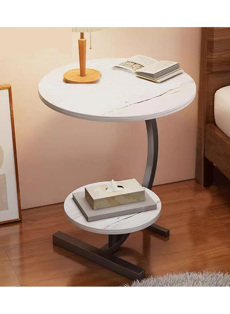 DubaiGallery Small coffee table light luxury side a few small apartment living room sofa mini coffee table balcony bedroom bed place table corner - Image 4