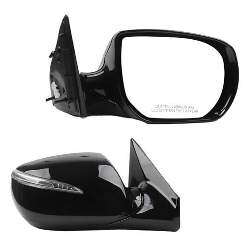 Dasbecan Righ Passenger Side Mirror Compatible with 20132018 Hyundai Santa Fe Sport with Heated Without Blind Spot Detection Turn Signal Manual Folding Replace876204Z005 HY1321201 6 Pins - Image 1