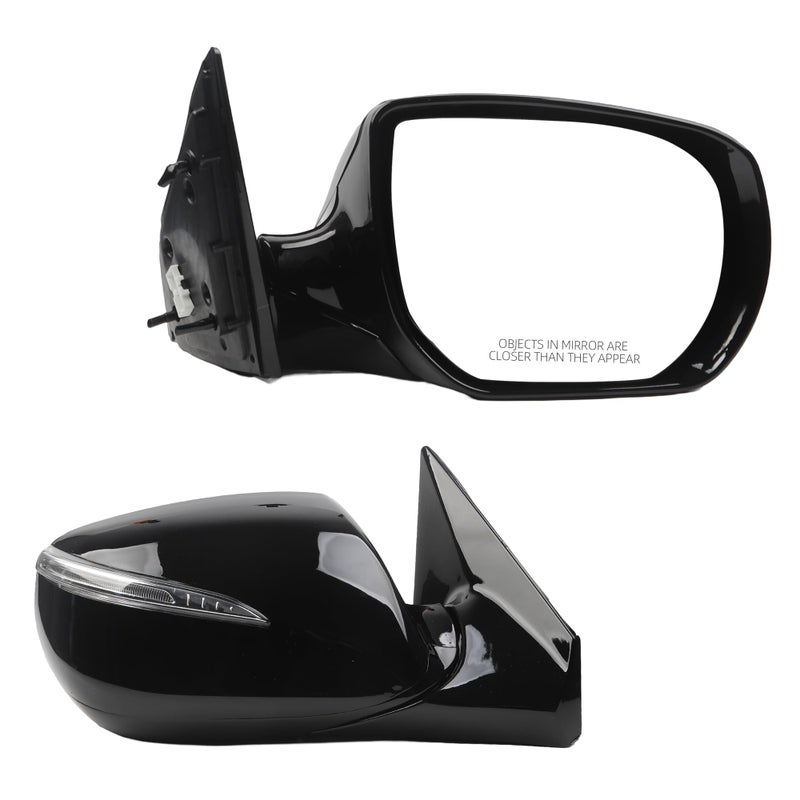 Dasbecan Righ Passenger Side Mirror Compatible with 20132018 Hyundai Santa Fe Sport with Heated Without Blind Spot Detection Turn Signal Manual Folding Replace876204Z005 HY1321201 6 Pins - Image 2