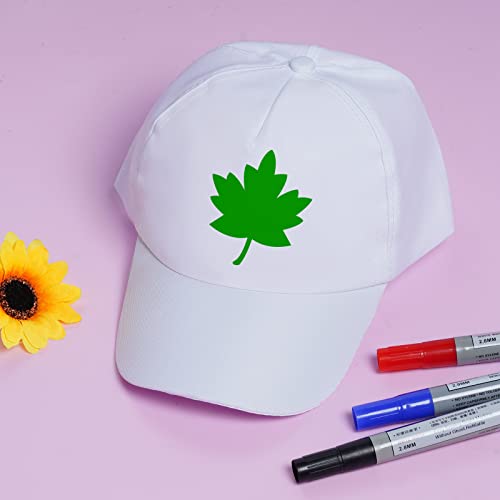 Yookat 10 Pieces Baseball Caps - White DIY Sun Hats for Kids - Image 4