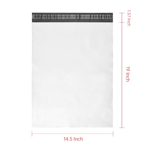 Progo 100 ct 14.5x19 Large Size Self-seal Poly Mailers. Tear-proof, Water-resistant and Postage-saving Lightweight Plastic Shipping Envelopes/Bags 14.5 x 19. - Image 2
