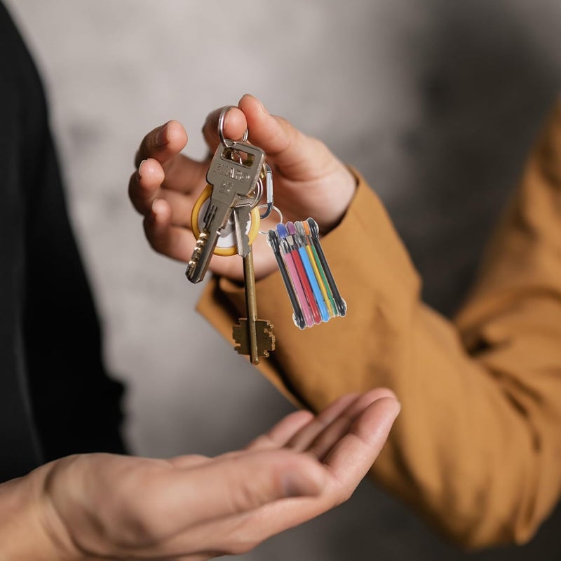 مجموعة مفاتيح سداسية قابلة للطي، مفاتيح مترية صغيرة بطلاء ملون، مجموعة أدوات متعددة الوظائف لإصلاح صنابير الحمام لصيانة المنزل والدراجات - Image 2