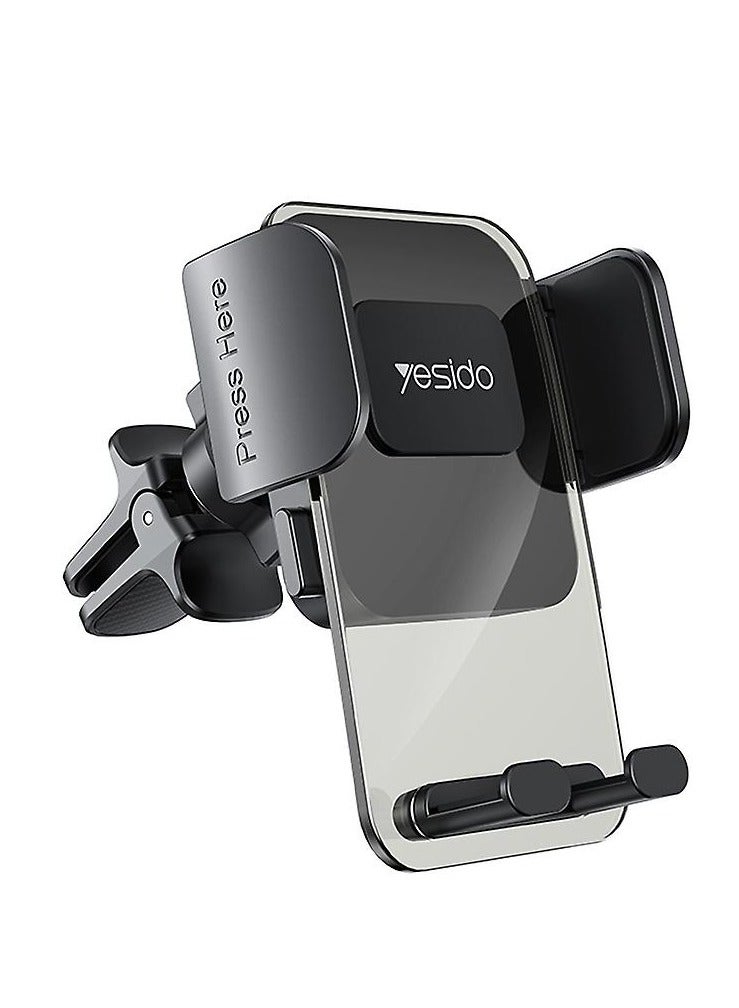 Yesido C163 Air Vent Transparent Car Mount Phone Holder" - Image 1