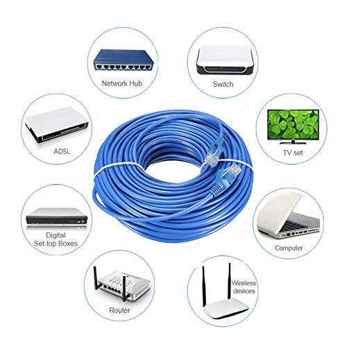ANDTRONICS CAT-6 Snagless Network RJ45 Ethernet Patch LAN Cable CAT6-10M / 30 ft - Blue - Image 2