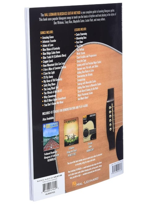 Hal Leonard Bluegrass Guitar Method: Learn to Play Rhythm and Lead Bluegrass Guitar with Step-by-Step Lessons and 18 Great Songs