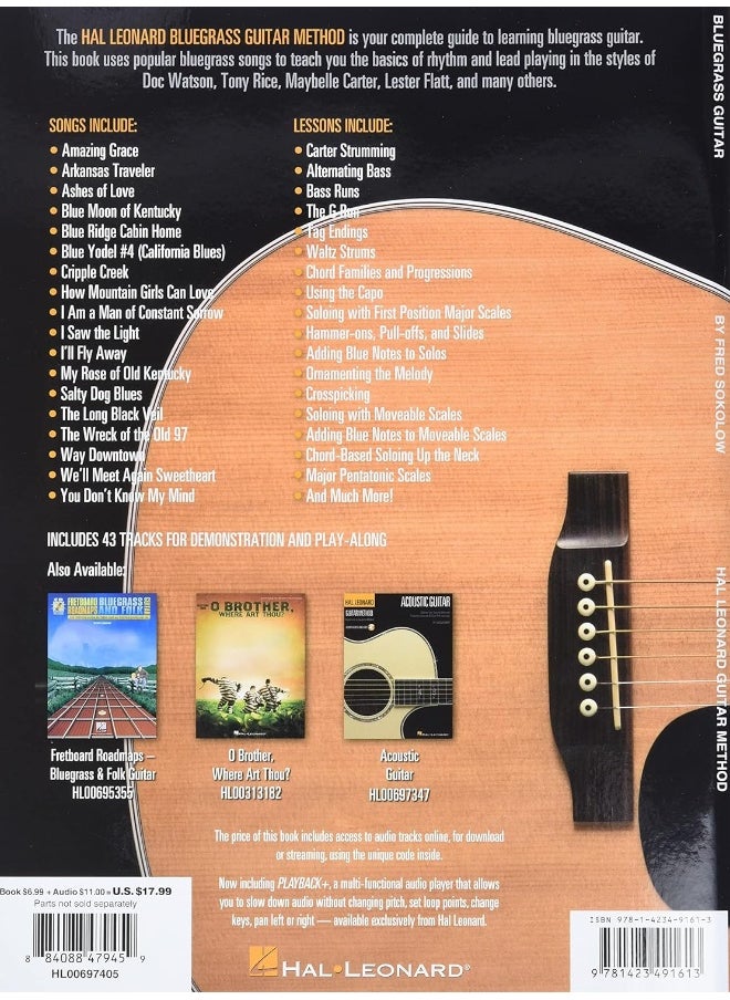 null - Hal Leonard Bluegrass Guitar Method: Learn to Play Rhythm and Lead Bluegrass Guitar with Step-by-Step Lessons and 18 Great Songs - Image 1