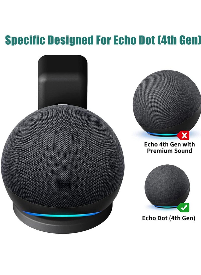 Generic - Outlet Wall Mount Holder Stand Hanger for Amazon Alexa Echo Dot 4 4th Gen Space Saving Accessories Without Messy - Image 1