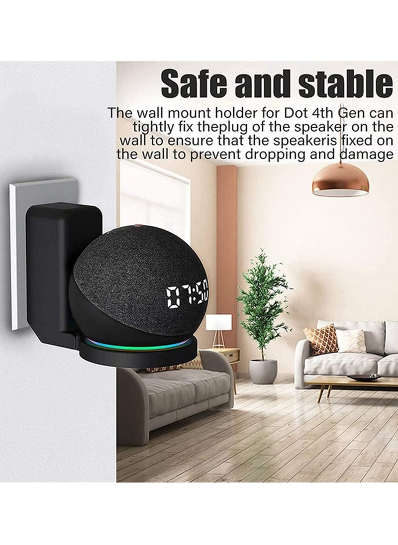 Generic - Outlet Wall Mount Holder Stand Hanger for Amazon Alexa Echo Dot 4 4th Gen Space Saving Accessories Without Messy - Image 1