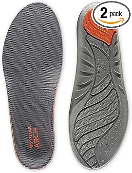 Sof Sole سوف سول دعم قوس داخلي معزز دعم قوس عميق كعب كوب رغوة بولي يوريثان تقنية مقاومة للرطوبة مثالية لأنماط الحياة النشطة والأقواس العالية مقاس المملكة المتحدة 35 - Image 1