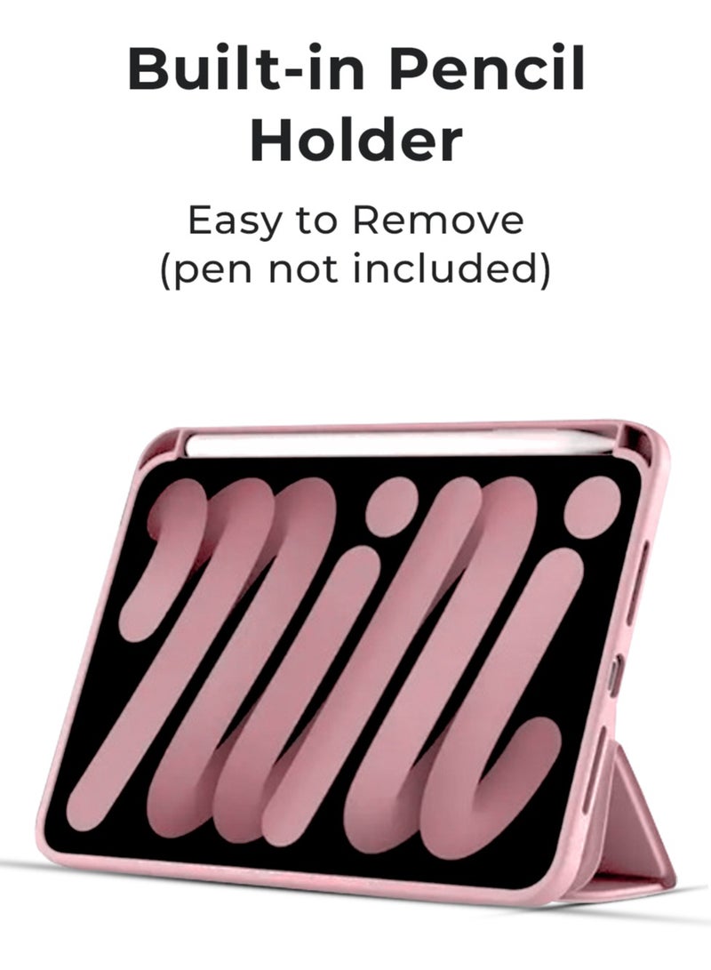 جلاسولوجي Bundle for iPad Air 13 2024 Slim & Lightweight Y Fold Case with Enhanced Screen Protection, Auto Wake Sleep Functionality, Magnetic Snap On Design, and Dual Side Protection in Pink - Image 3