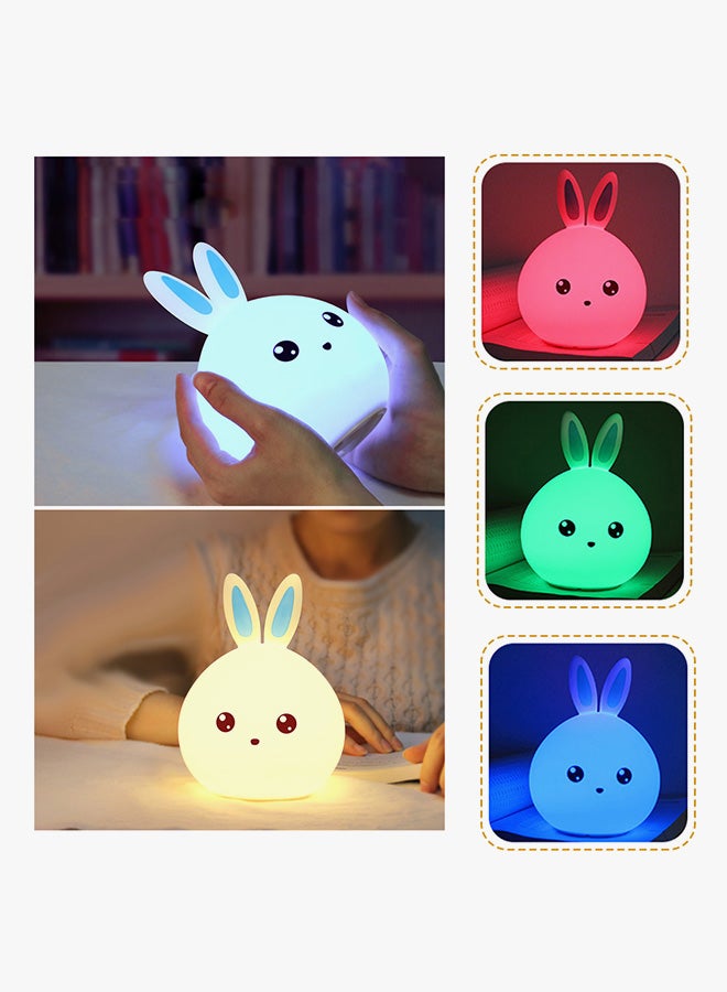 7 Color USB Rechargeable Rabbit LED Night Lamp - Image 3