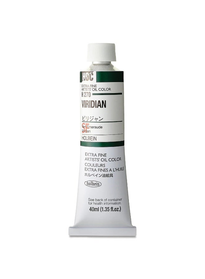 Holbein Artists' Oil Colors , 40ml -  Viridian - Image 1