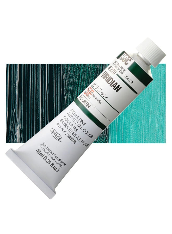 Holbein Artists' Oil Colors , 40ml -  Viridian - Image 2