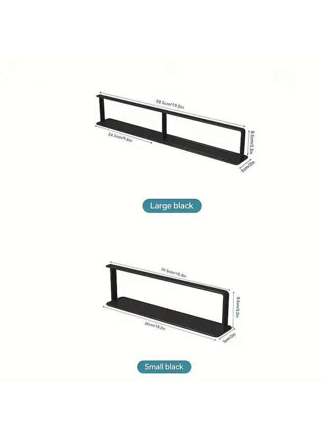 Black Small Magnetic Hanger Organizer Storage Rack for Washing Machine Closet Laundry Room - Image 4