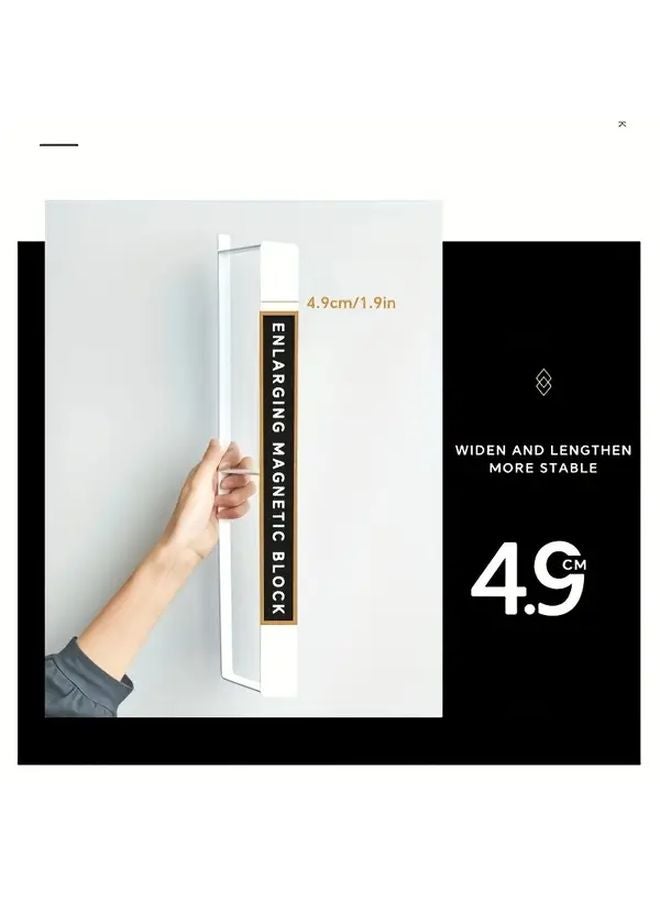 Black Small Magnetic Hanger Organizer Storage Rack for Washing Machine Closet Laundry Room - Image 3