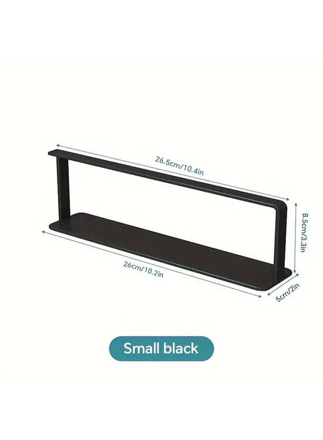 Black Small Magnetic Hanger Organizer Storage Rack for Washing Machine Closet Laundry Room - Image 1
