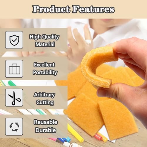 Mecefeno Rubber Cement Eraser, Glue and Residue Eraser Rubber Cement Cleaner for Removing Adhesive Cleaning for Residues - 6PCS - Image 4