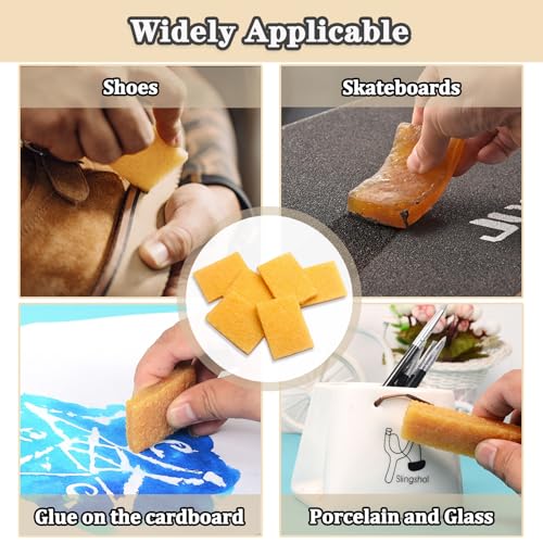 Mecefeno Rubber Cement Eraser, Glue and Residue Eraser Rubber Cement Cleaner for Removing Adhesive Cleaning for Residues - 6PCS - Image 5