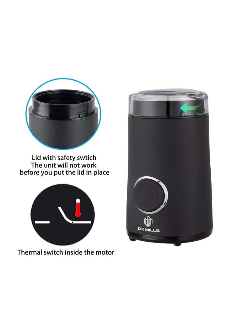 DR MILLS DM-7441 Electric Dried Spice and Coffee Grinder, Blade & cup made with SUS304 stainless steel - Image 3