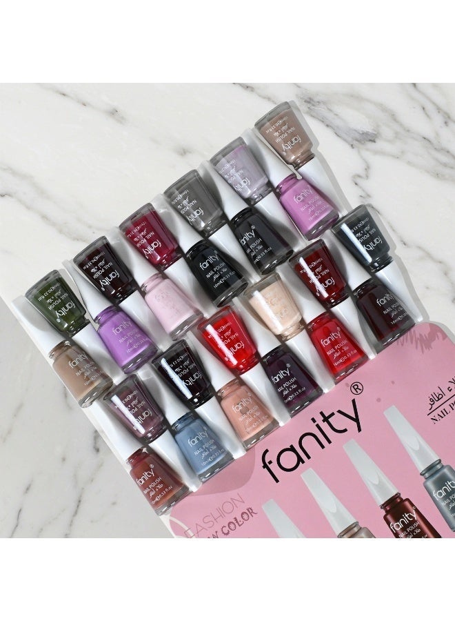 فانيتي مجموعة طلاء أظافر مكونة من 24 لوناً متعدد الألوان - Image 2