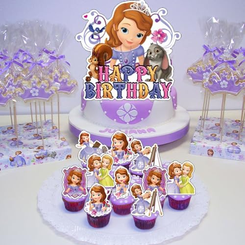 karg Princess Birthday Party Decoration, Princess Include Princess Theme Birthday Banner, Cake Topper, Latex Balloons for Fans Birthday Party Supplies - Image 5