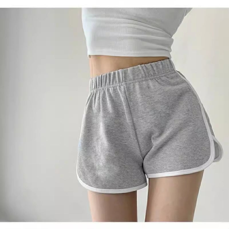 Women's Color Block High Waist Loose Fit Shorts - Image 2