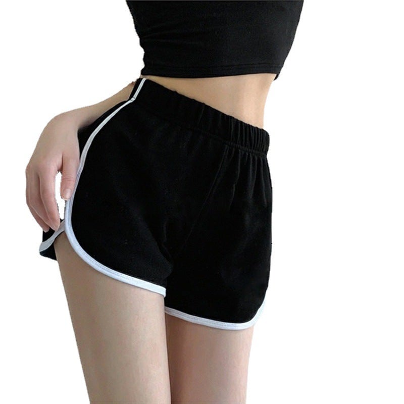 Women's Color Block High Waist Loose Fit Shorts - Image 5