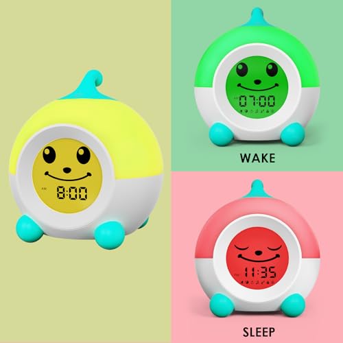 iHoo Ok to Wake Kids Alarm Clock, Toddler Sleep Training Clock with Touch Night Light, Nap Timer Gift for 2-9 Years Girls Boys - Image 2