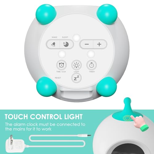 iHoo Ok to Wake Kids Alarm Clock, Toddler Sleep Training Clock with Touch Night Light, Nap Timer Gift for 2-9 Years Girls Boys - Image 5