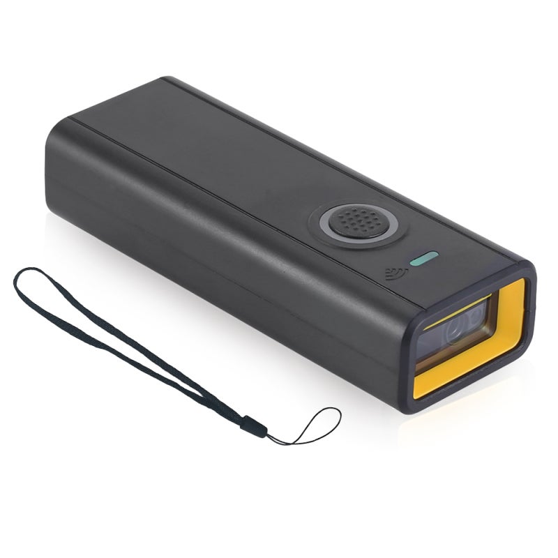 ماسح الباركود اللاسلكي المحمول أحادي وثنائي الأبعاد مع مستشعر CMOS بدقة 640×480، بتقنية Bluetooth وUSB 2.4G - ماسح ضوئي محمول يعمل بالتوصيل والتشغيل للمخزون في المستودعات ومواقع البيع بالتجزئة (POS) - Image 1