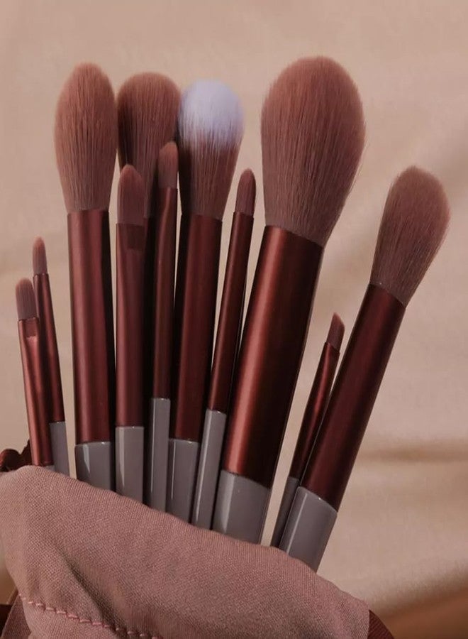 Makeup Brushes Set 13pcs, Makeup Brushes for Foundation, Eye Shadows, Green Brush Sets - Image 2