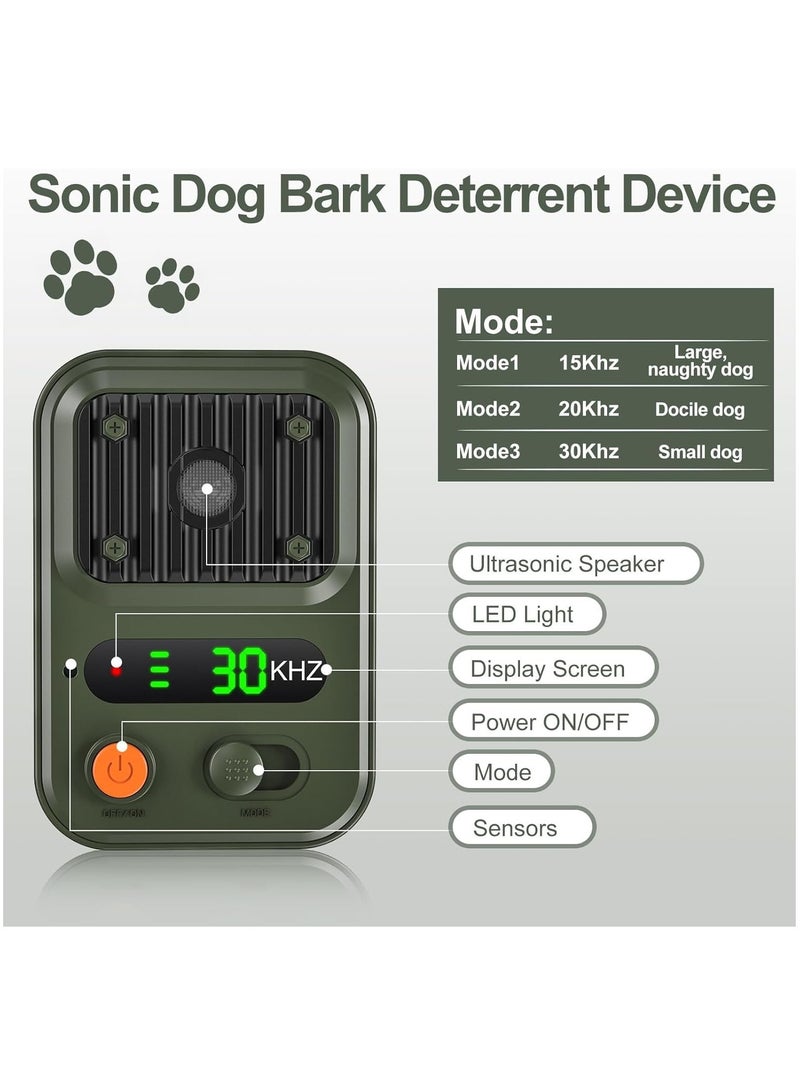 Excefore Anti Barking Devices, Auto Dog Bark Deterrent Devices with 3 Levels, Rechargeable Dog Silencer Sonic Barking Deterrent, Barking Box Barking Control Devices Indoor/Outdoor Safe for Dog & People - Image 2