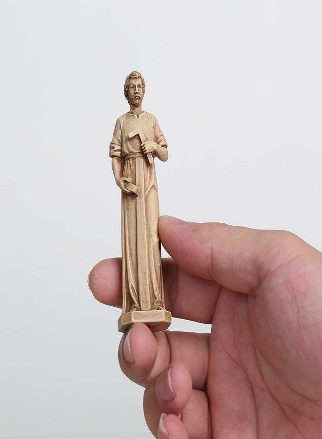 BC BUILDCLASSIC BC Catholic St. Joseph Statue for Selling Homes, Patron Saint Figure, Home Seller Kit with Instruction Card, with Burial Bag, 3.5inches H, Handpainted by Buildclassic - Image 2