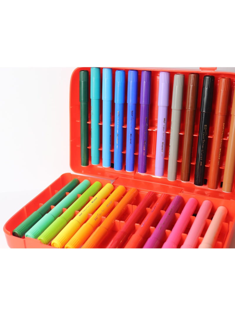 24-Color Car-Shaped Watercolors for Kids - Toy and Coloring in One - Image 2