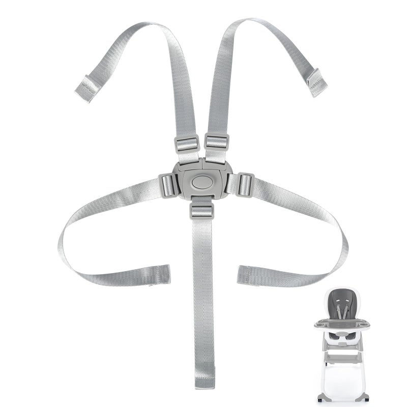 Runhike Adjustable High Chair Straps Replacement Compatible with Ingenuity for Most for Most 5 Point High Chairs,Secure Buckle,1PC - Image 1