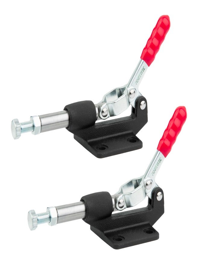 باورتيك مشبك دفع وسحب من POWERTEC، عبوة من قطعتين، سعة تحمل 500 رطل، مشبك ذراع دفع وسحب سريع الفك بطول 305 سم، مشبك شوط للحام، أدوات النجارة والتركيبات، أدوات ثقب الجيب، CNC (20318-P2V) - Image 1