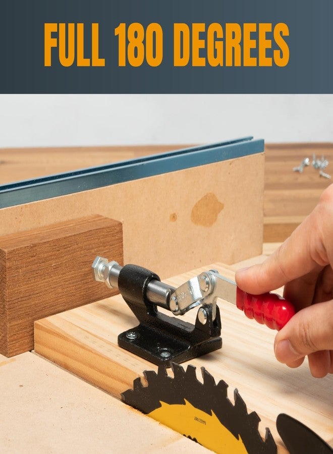 باورتيك مشبك دفع وسحب من POWERTEC، عبوة من قطعتين، سعة تحمل 500 رطل، مشبك ذراع دفع وسحب سريع الفك بطول 305 سم، مشبك شوط للحام، أدوات النجارة والتركيبات، أدوات ثقب الجيب، CNC (20318-P2V) - Image 2