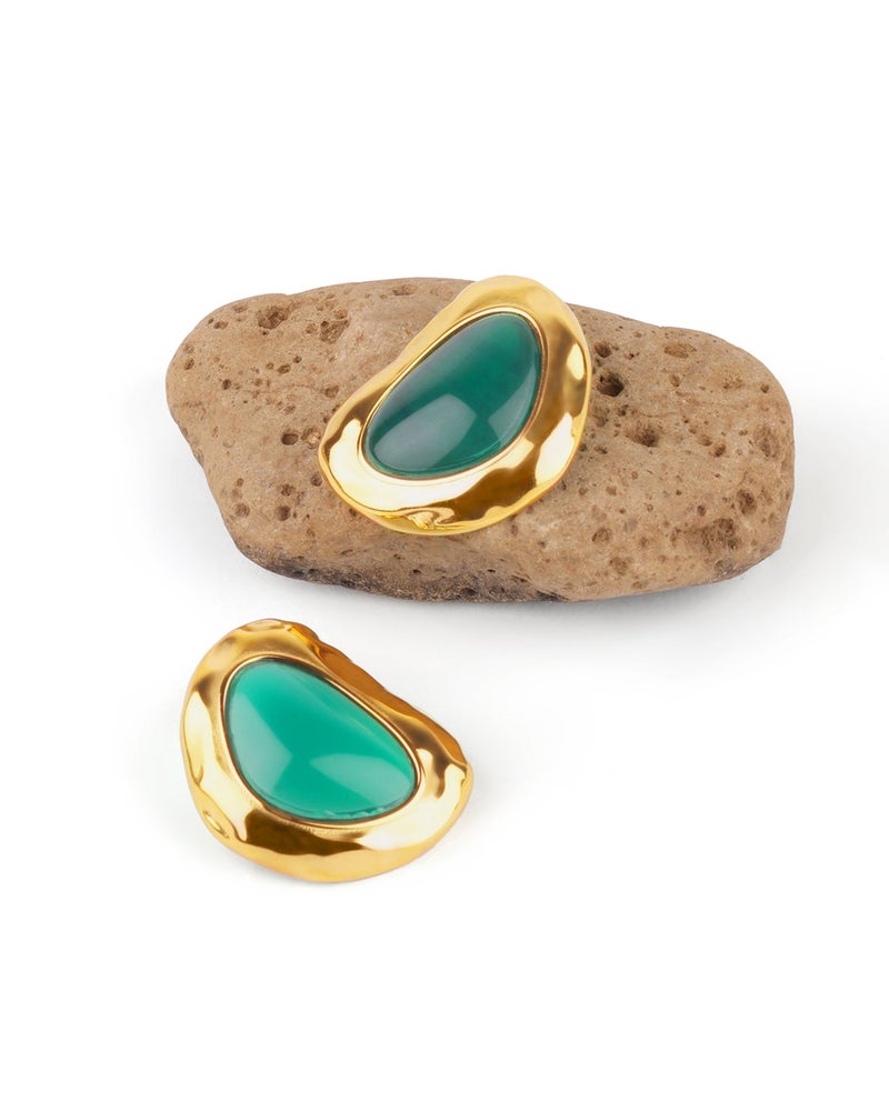 TAAHIRA 18K Gold Plated Women’s Earrings – Waterproof, Anti-Tarnish, Everyday Wear - Image 3
