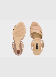 NINE WEST wnJANIE3 Mid Heel Wedge Sandals  - Image 4