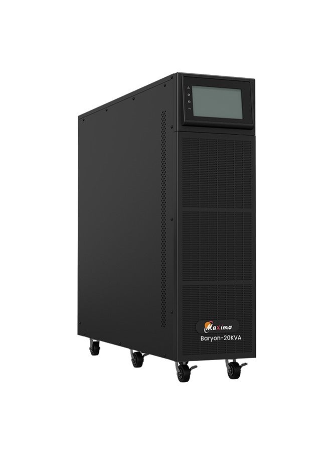Maxima Solar Online 3-Phase UPS 20KVA with Battery | Pure Sine Wave Output | 3-Phase Online UPS with DSP Control, N+X Redundancy, ECO Mode for Industrial,