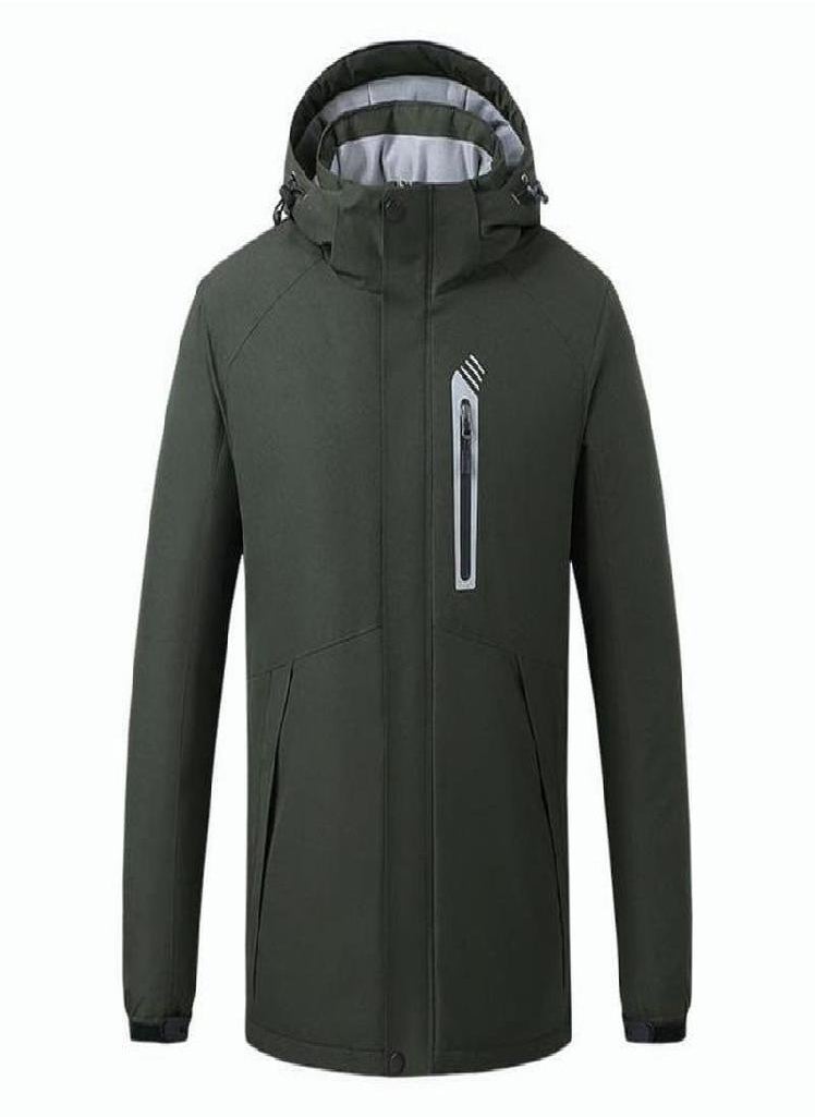 Eckek - 8 Areas Heating Jacket USB Electric Winter Outdoor Waterproof Coat Warm Heated Coat - Image 1