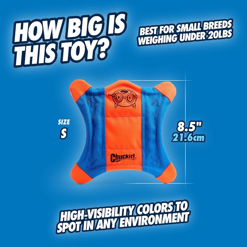 Chuckit! Small Flying Squirrel Dog Toy - Durable and Floating Fetch Frisbee for Small Dogs - Image 4
