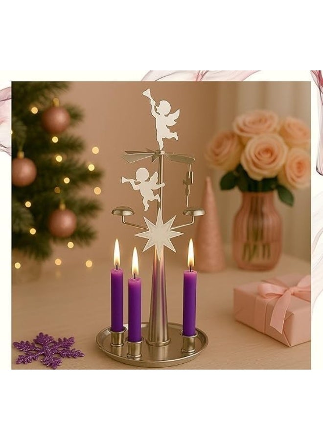 Plain Purple Candles Unscented Straight Tall Dinner Table Long Thin Ideal for Home Decoration Wedding Party Decor (Pack of 10 – 1.5x19cm) - Image 3