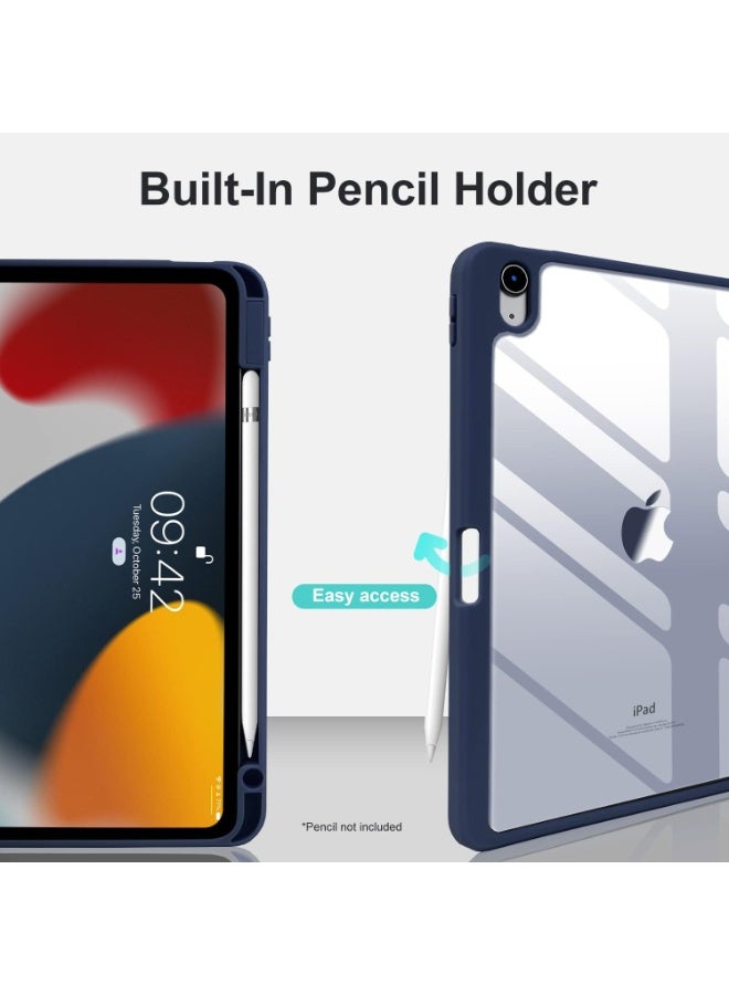 إيفو جراب لجهاز iPad Air 2025 (الجيل السابع) M3 مقاس 11 بوصة مع حامل قلم، غطاء ذكي نحيف مع غطاء خلفي شفاف لجهاز iPad Air 2025 (الجيل السابع) M3 مقاس 11 بوصة، يدعم الشحن اللاسلكي لقلم iPad، خاصية التشغيل/الإيقاف التلقائي - أزرق - Image 5